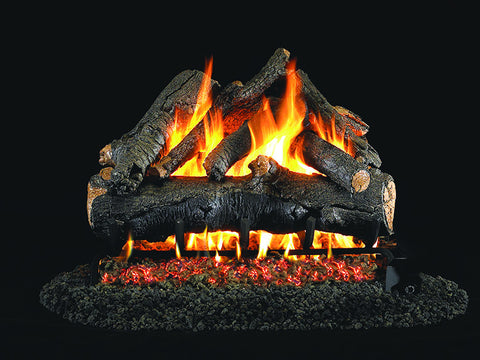 American Oak Designer Gas Log Set