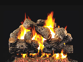 Charred Royal English Oak Gas Log Set