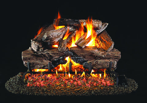 Charred Cedar Gas Log Set