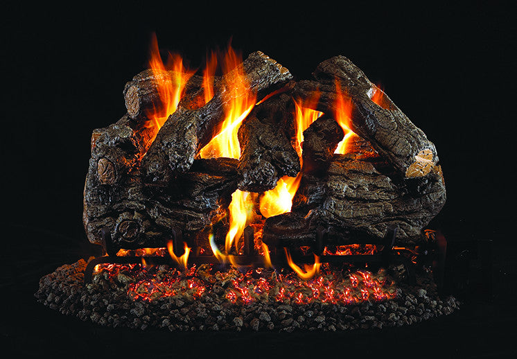 Burnt Heritage Oak Gas Log Set