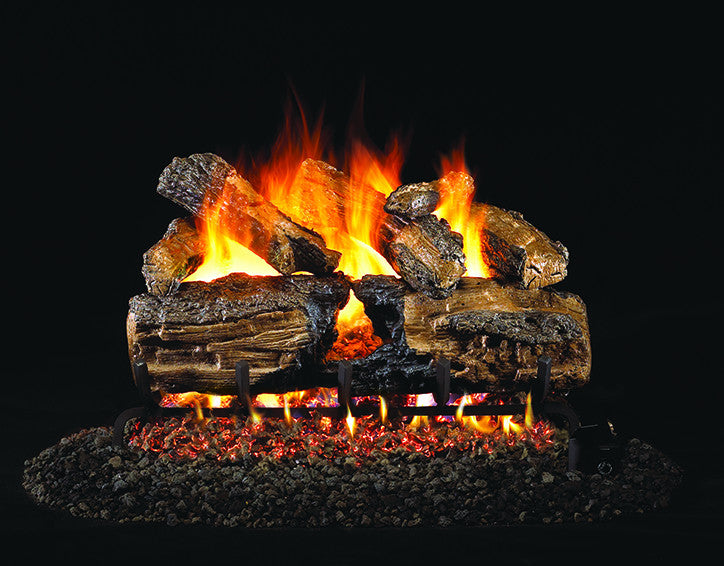 Burnt Split Oak Gas Log Set